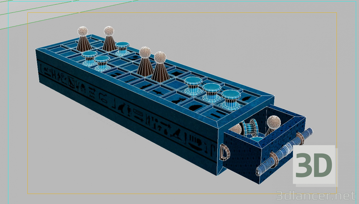 D Model Ancient Egyptian Game Of Senet Dlancer Net