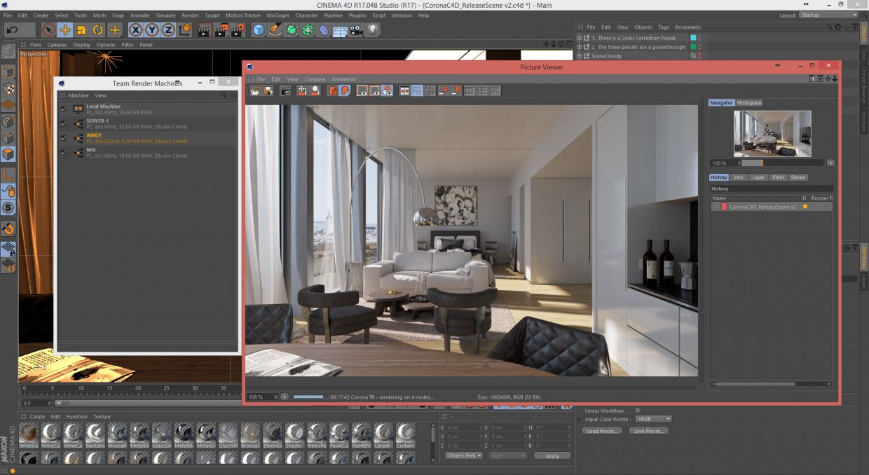 Corona Renderer C4D - Team Render