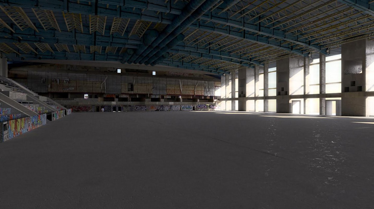 Palácio de gelo abandonado. ENEA. Kiev em 3d max Other imagem