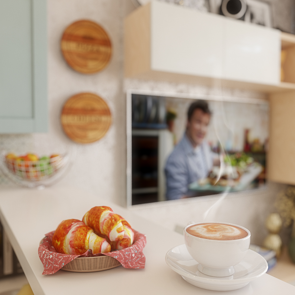 Design of a kitchen in 3d max vray 3.0 image