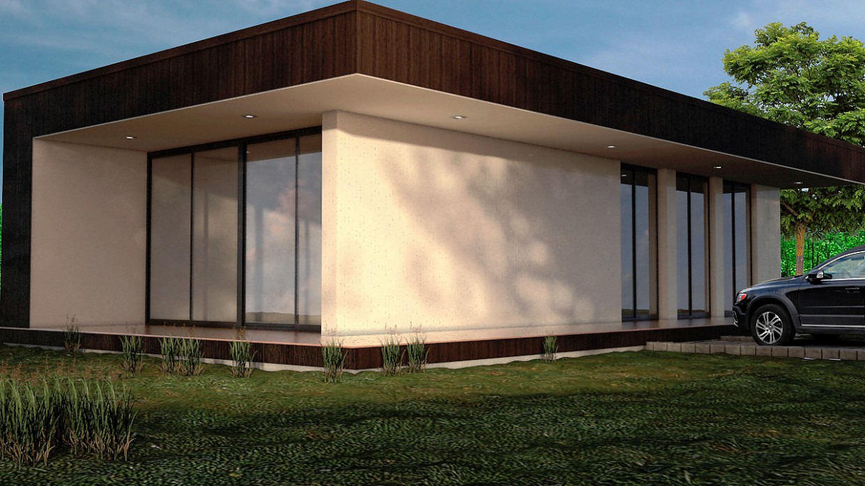 exterior in 3d max mental ray image