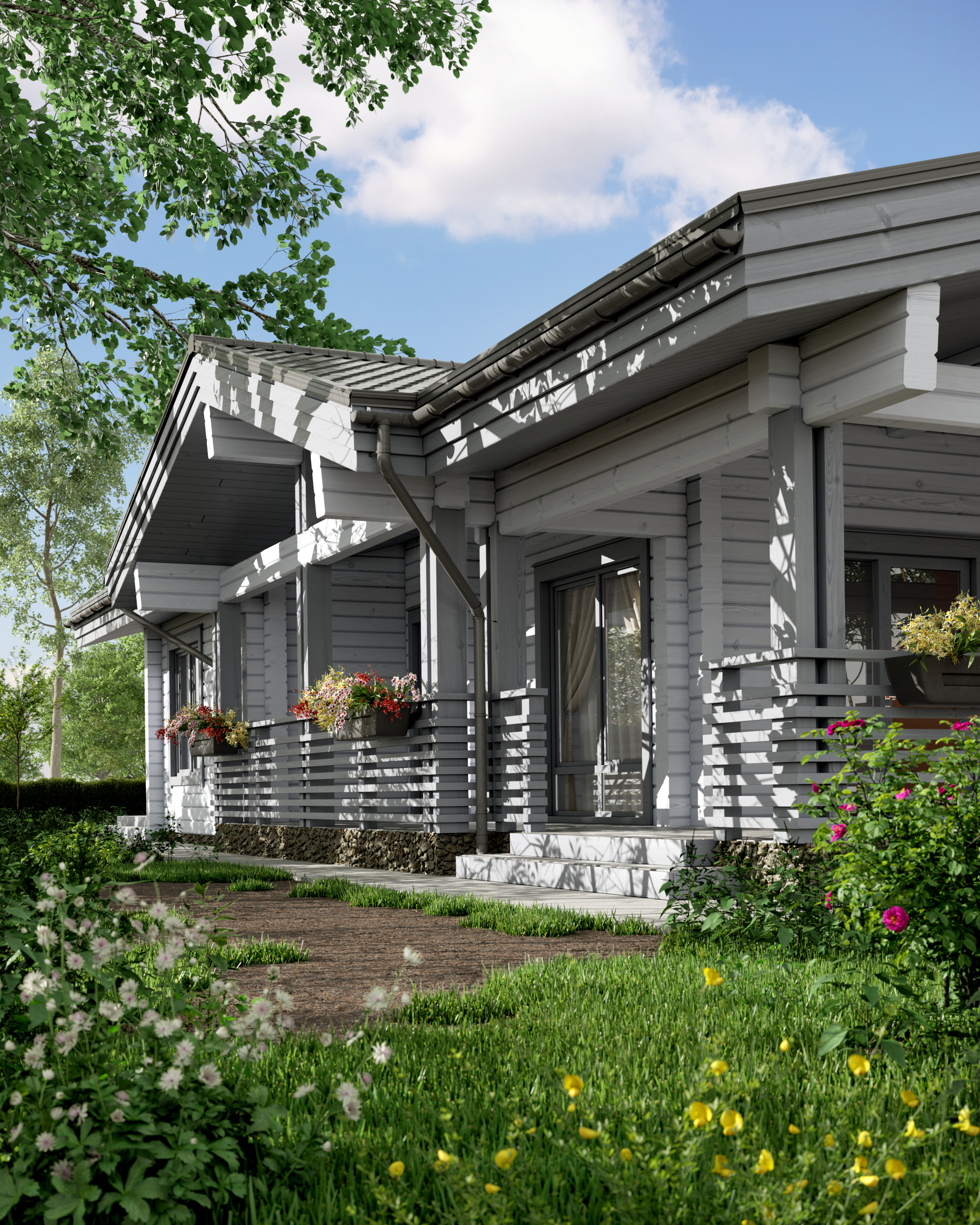 Geklebtes Strahlbad in 3d max corona render Bild