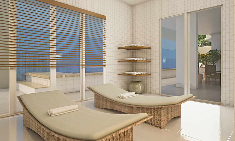 Sauna condominiale in 3d max vray 3.0 immagine