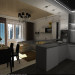 Küche-Wohnzimmer in 3d max vray 3.0 Bild