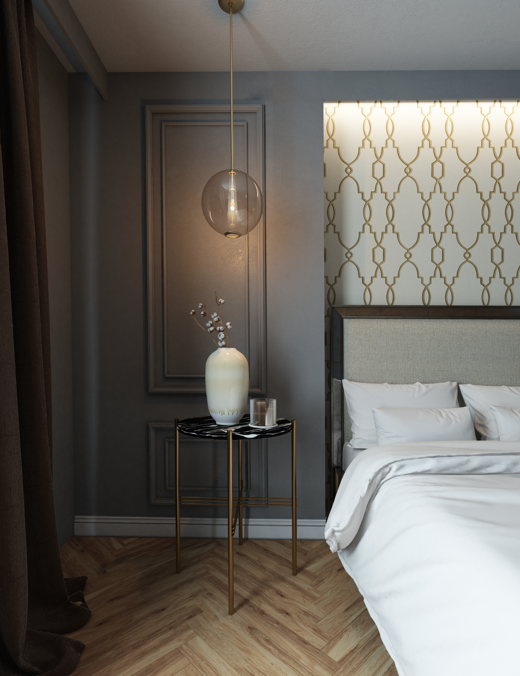 Chambre à coucher dans 3d max vray 3.0 image