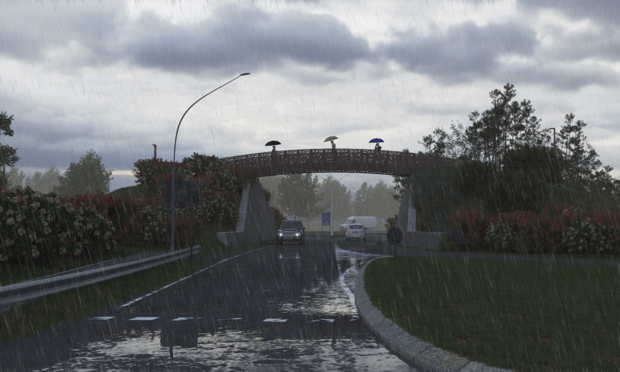 Ponte en Montalto di Castro in 3d max vray 3.0 resim