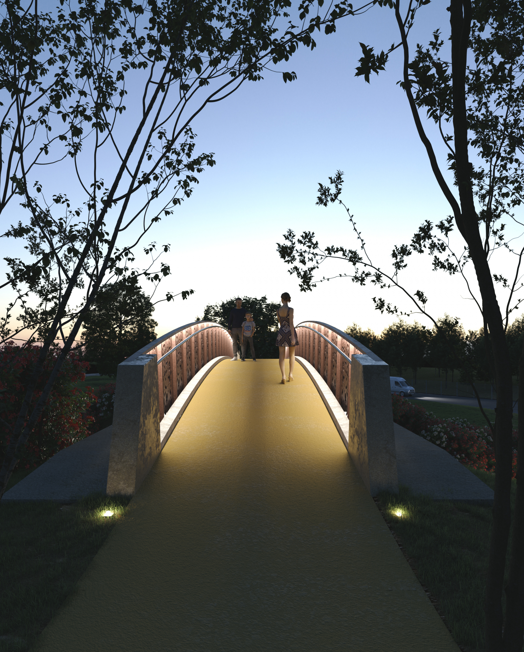 Ponte en Montalto di Castro in 3d max vray 3.0 resim