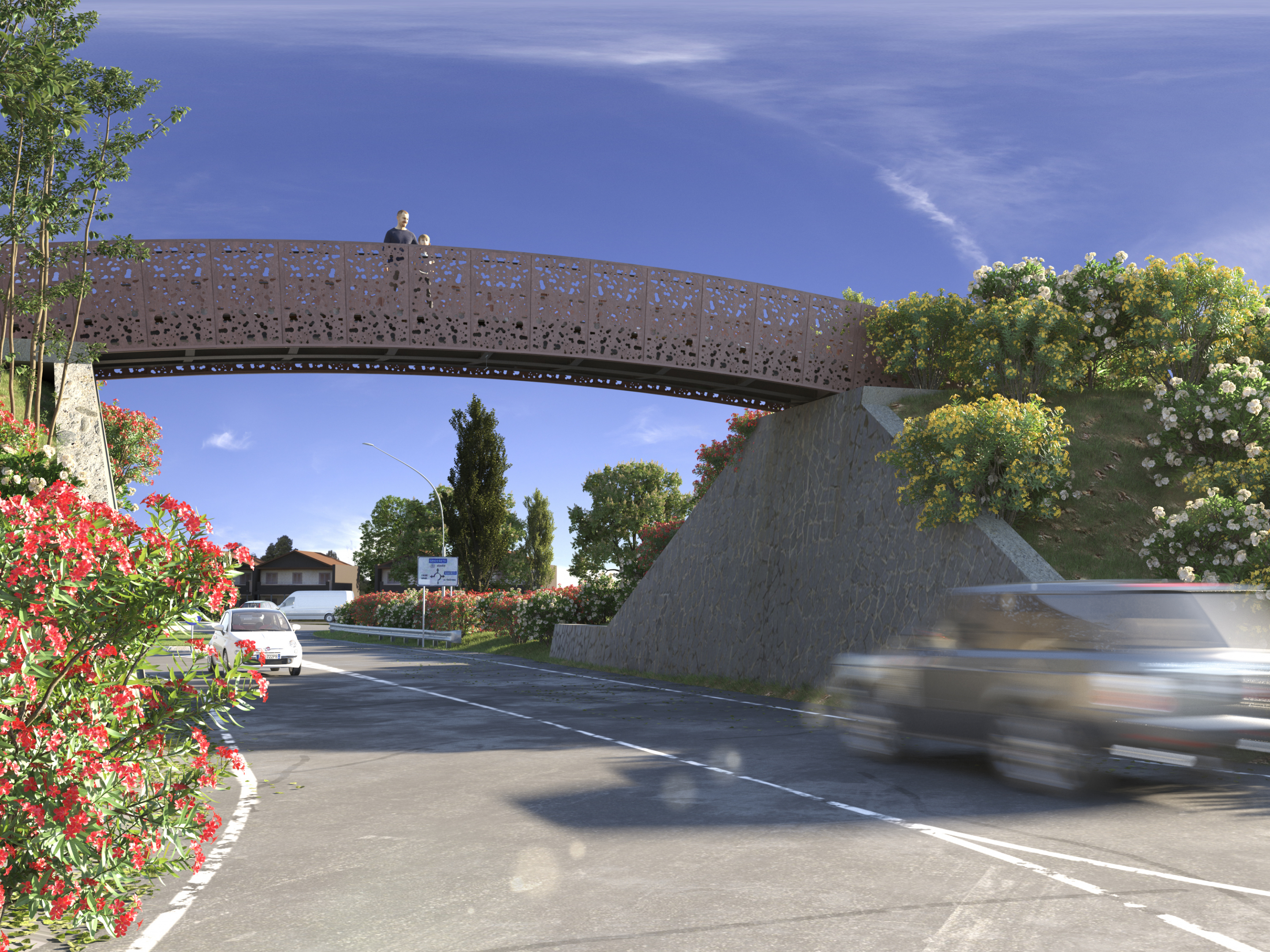 Ponte en Montalto di Castro in 3d max vray 3.0 resim