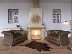 Visualization of the fireplace