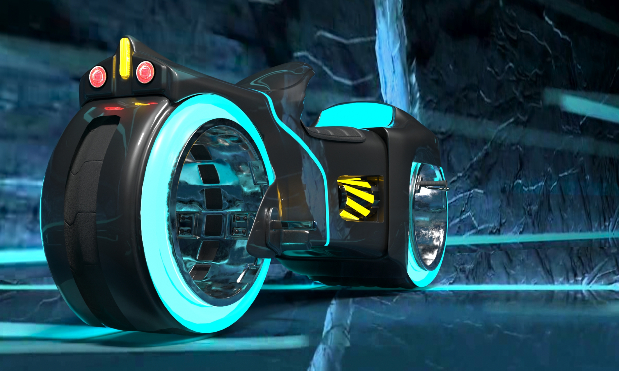 Moto Tron in 3d max corona render immagine