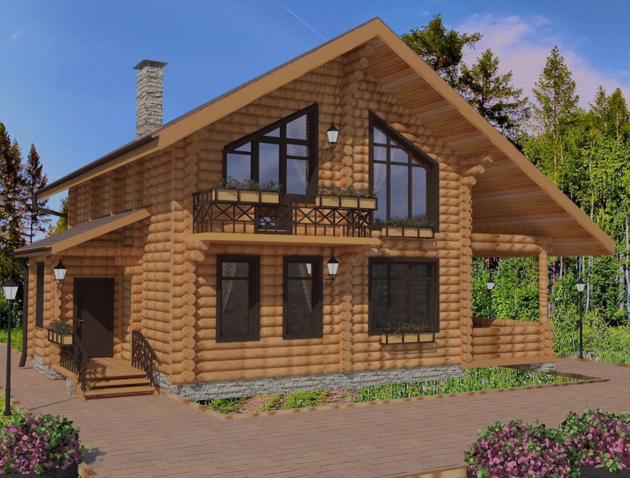 Tatil evi in 3d max vray 3.0 resim