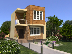 Two-storey house 6,5x7,5m