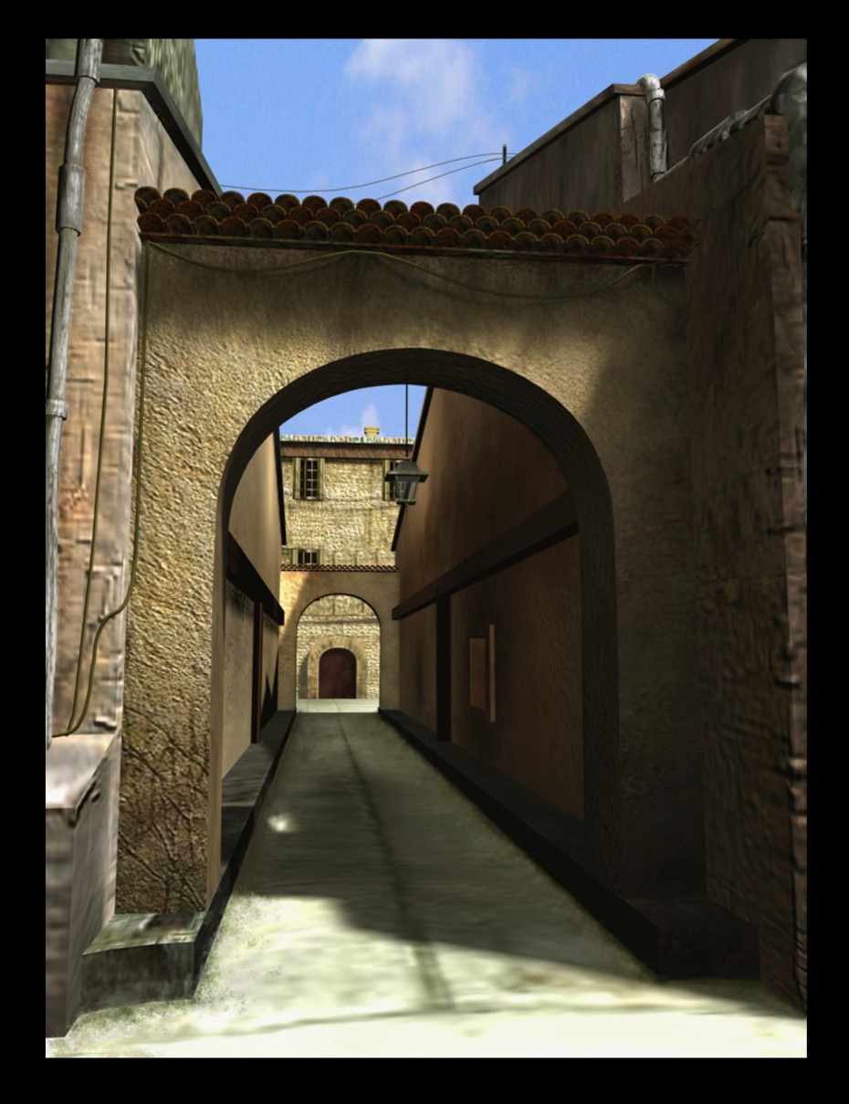 une ruelle dans 3d max mental ray image