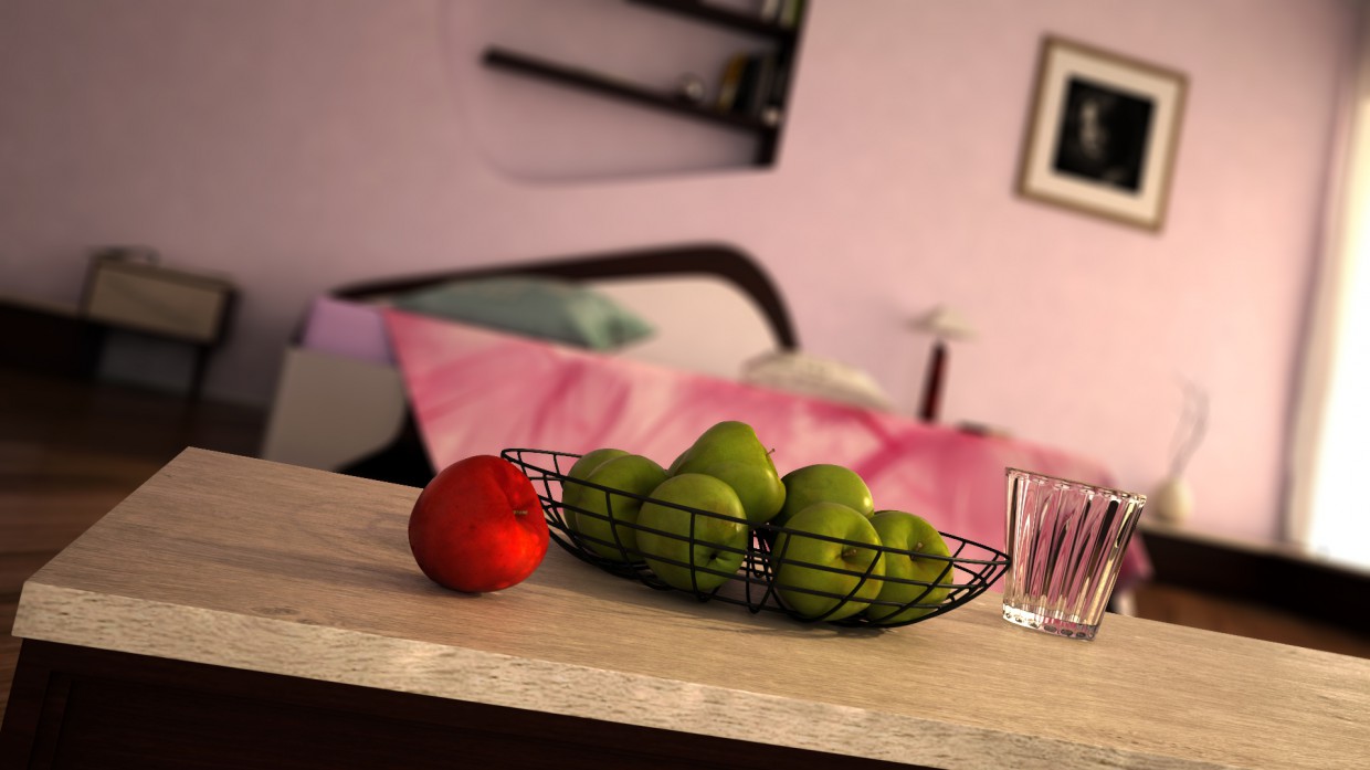 Apples в Maya vray 3.0 изображение