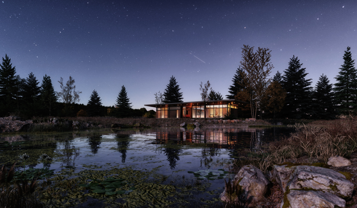 Lake house в 3d max vray 3.0 зображення