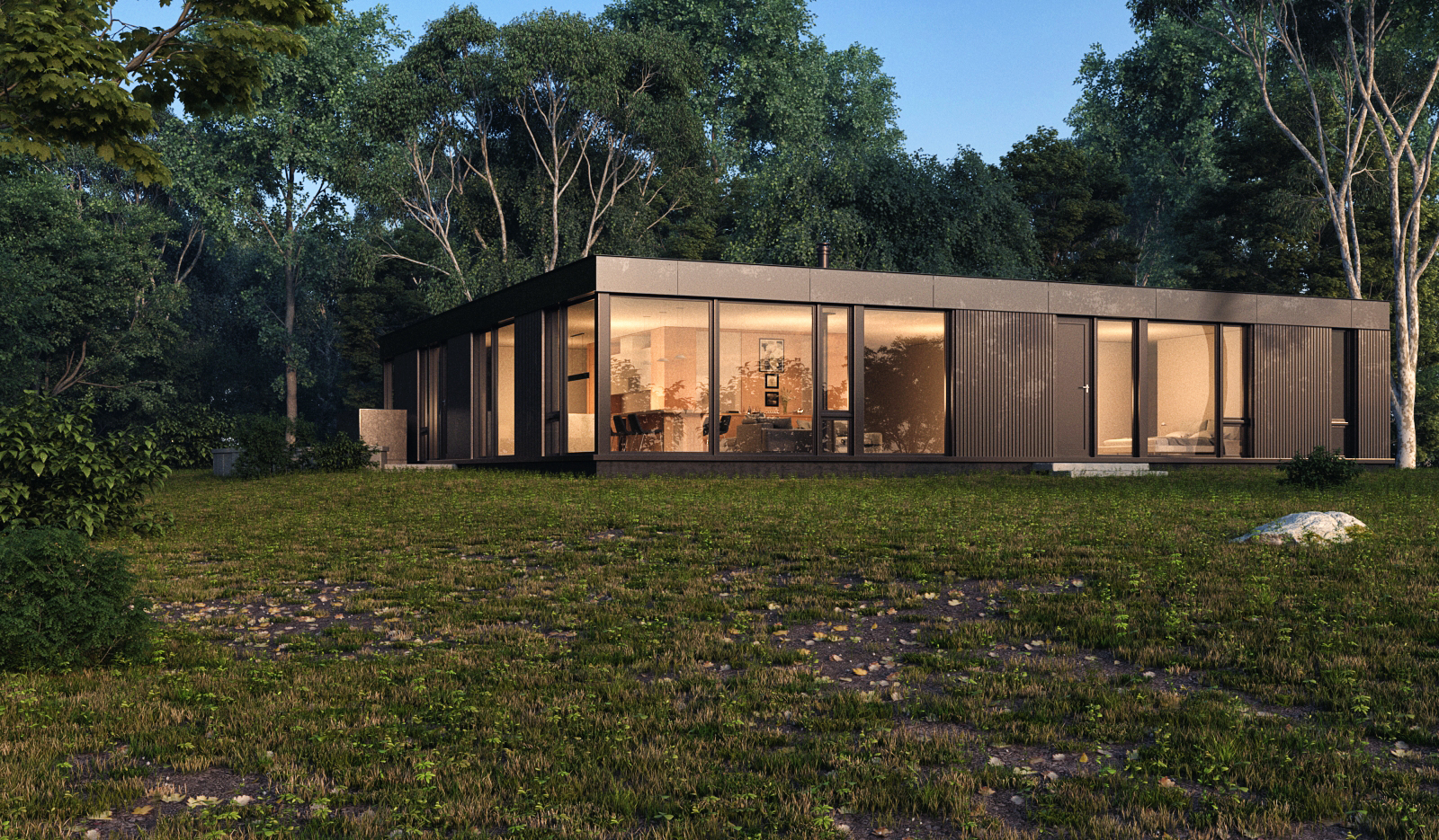 Ravine house в 3d max vray 3.0 изображение