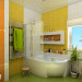 Salle de bain «Daisy» dans 3d max vray image