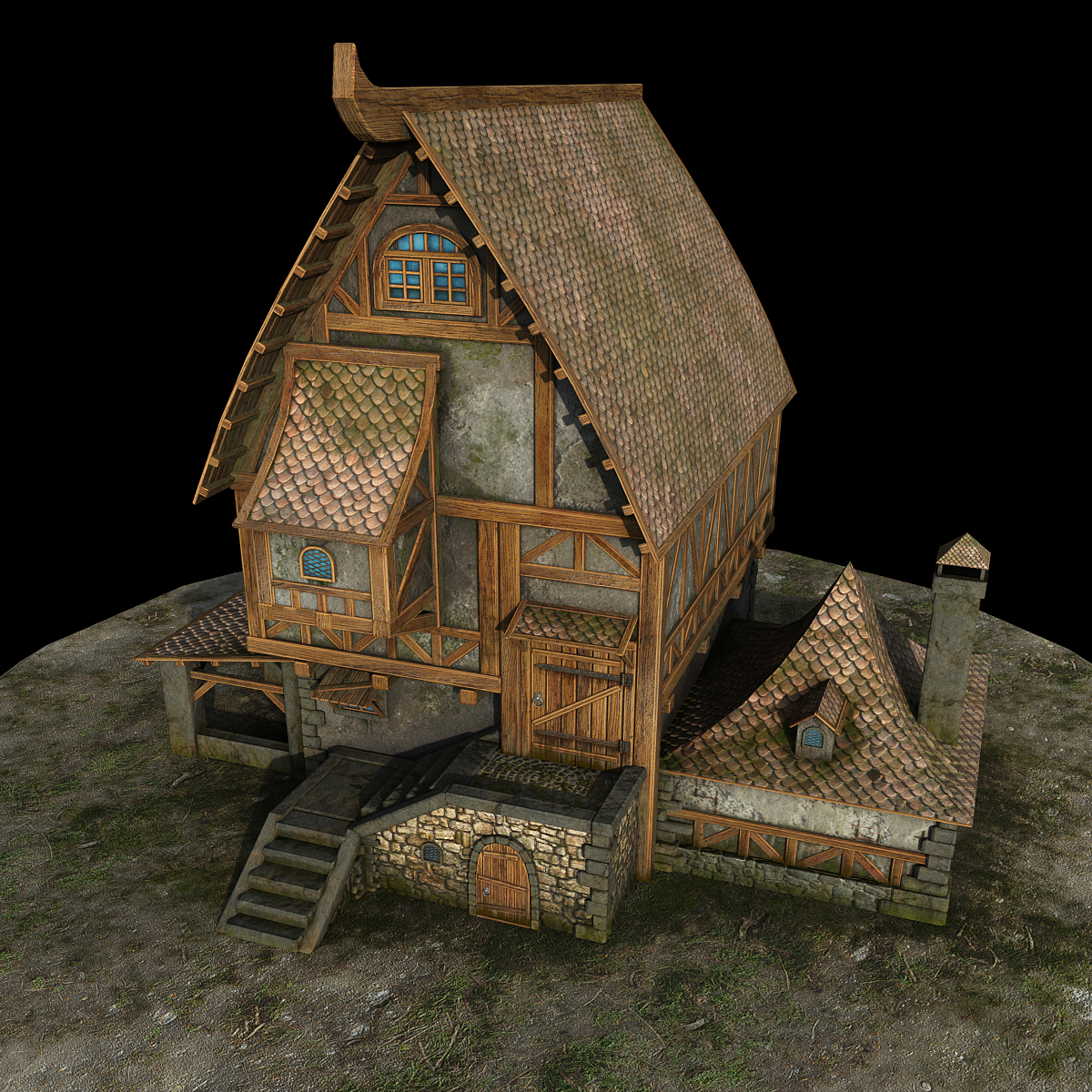 Landhaus in 3d max vray 3.0 Bild