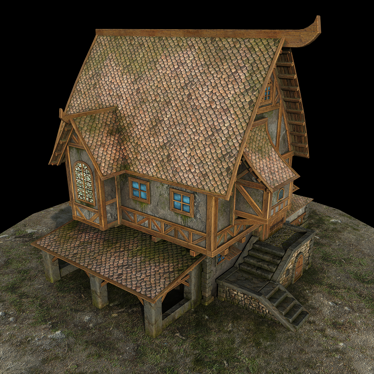 Landhaus in 3d max vray 3.0 Bild