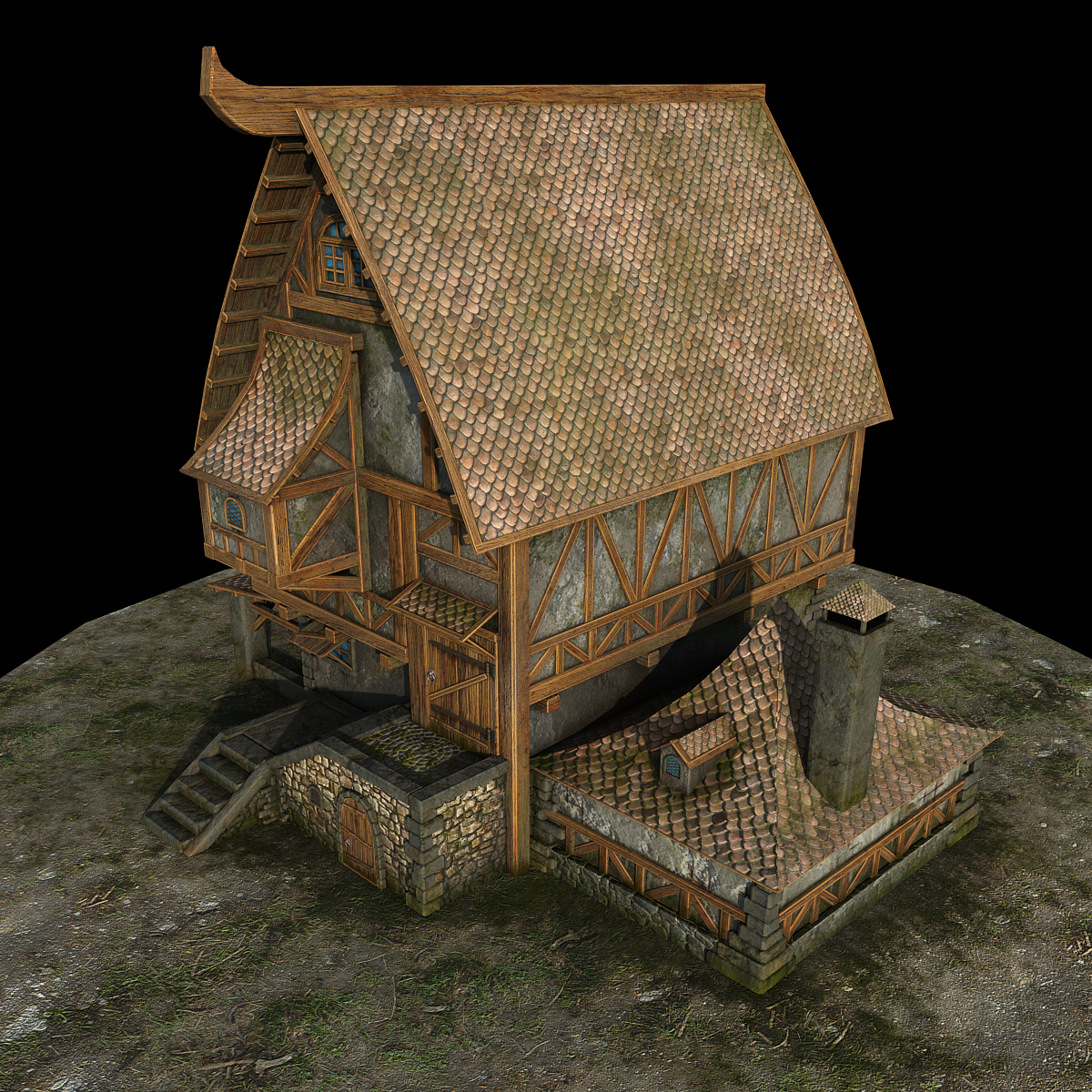 Landhaus in 3d max vray 3.0 Bild