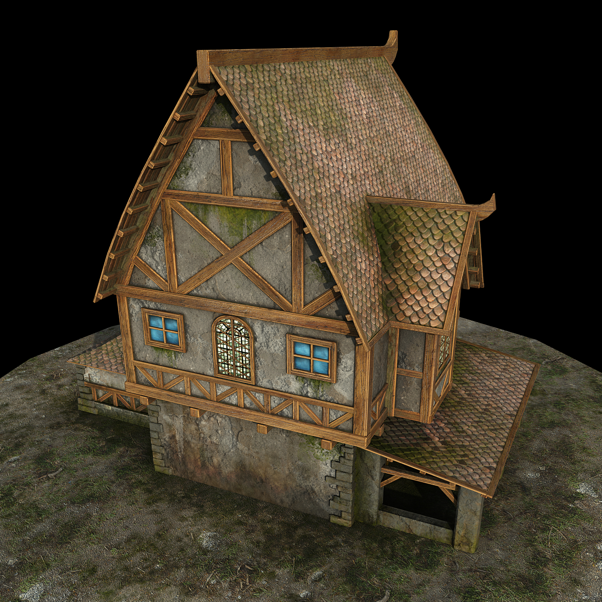 Landhaus in 3d max vray 3.0 Bild