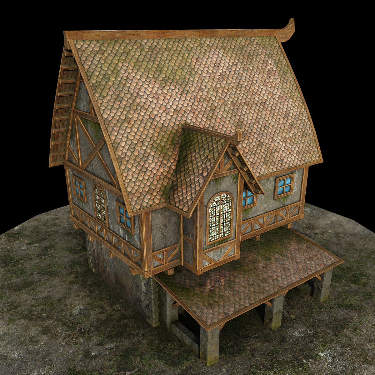 Landhaus in 3d max vray 3.0 Bild