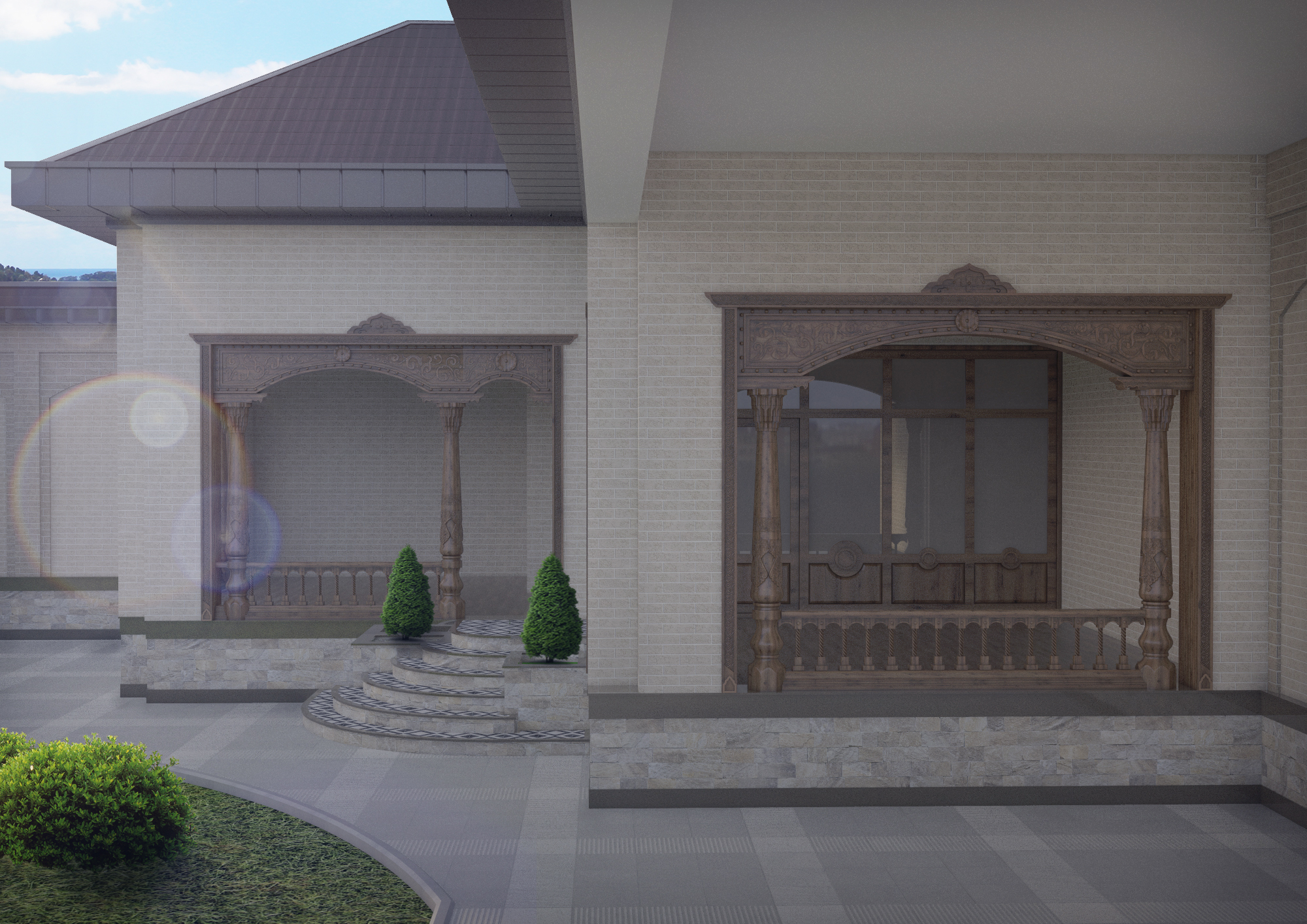 Terrasse dans 3d max vray 3.0 image