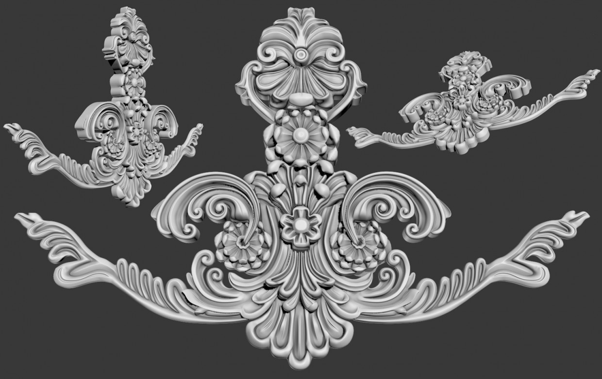 Decor furniture in 3d max vray image