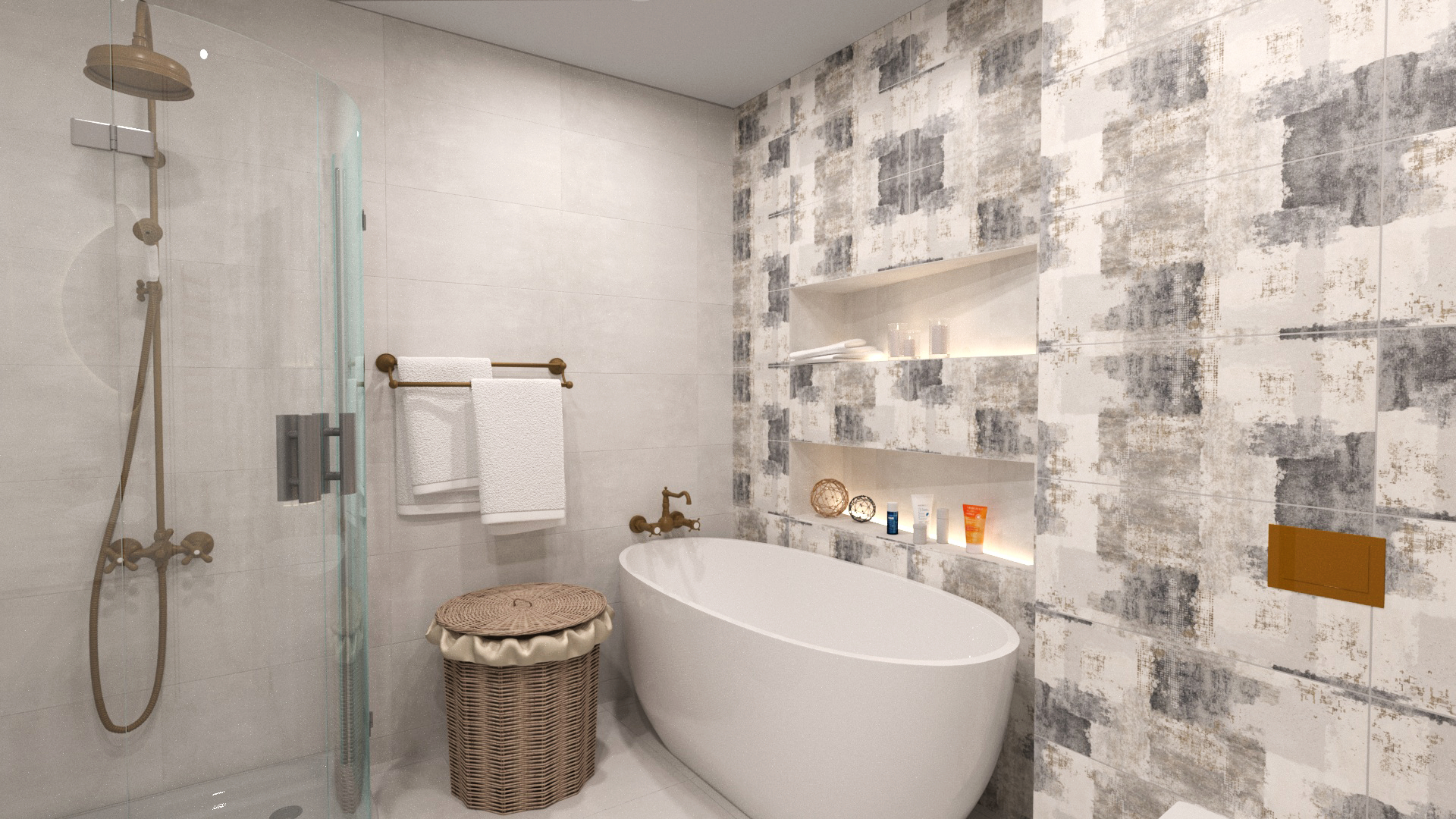 Banyo "Mavi Rime" in 3d max vray 3.0 resim