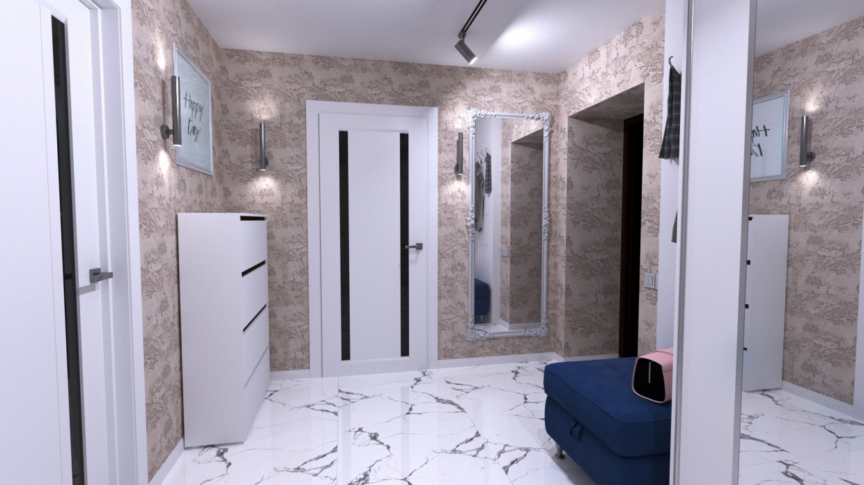 Corridoio Happy Day in 3d max vray 3.0 immagine