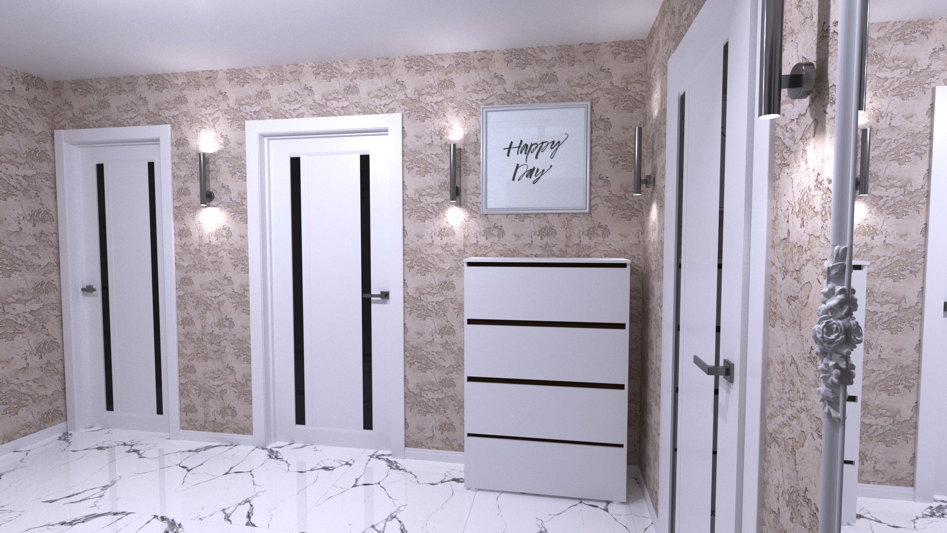 Передпокій Нappy Day в 3d max vray 3.0 зображення