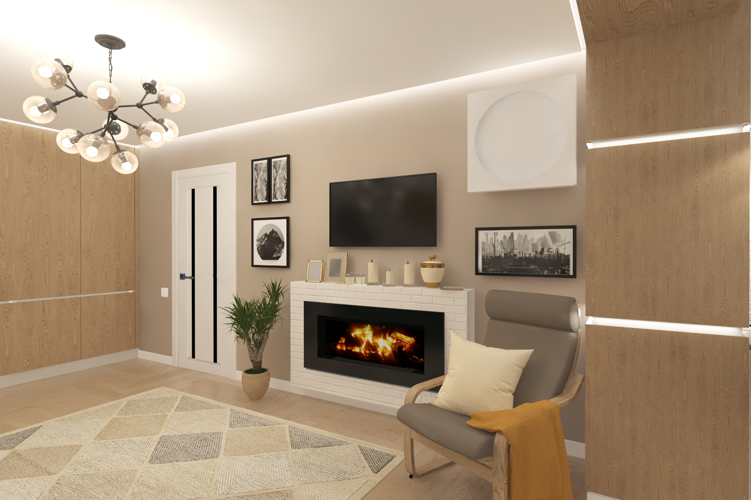 Loft Hall em 3d max vray 3.0 imagem