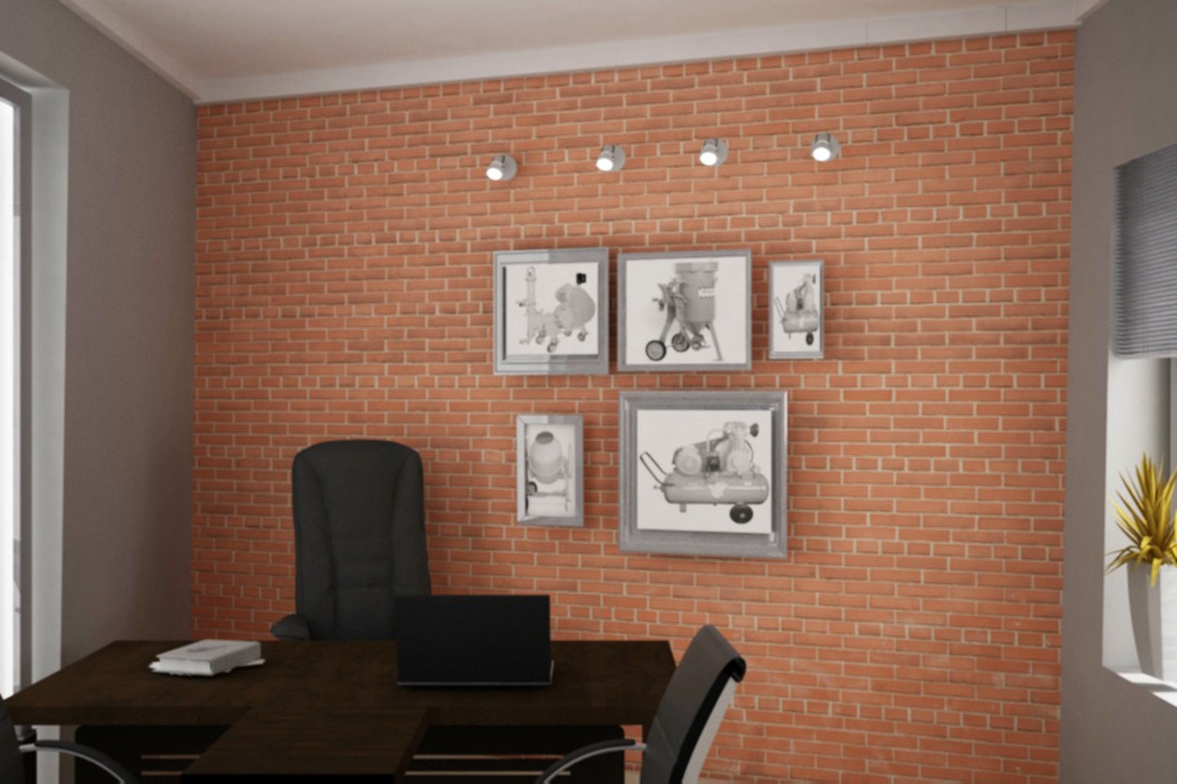 Büro in 3d max vray Bild