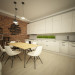 Appartement-Studio dans Cinema 4d vray image