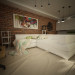 Appartement-Studio dans Cinema 4d vray image