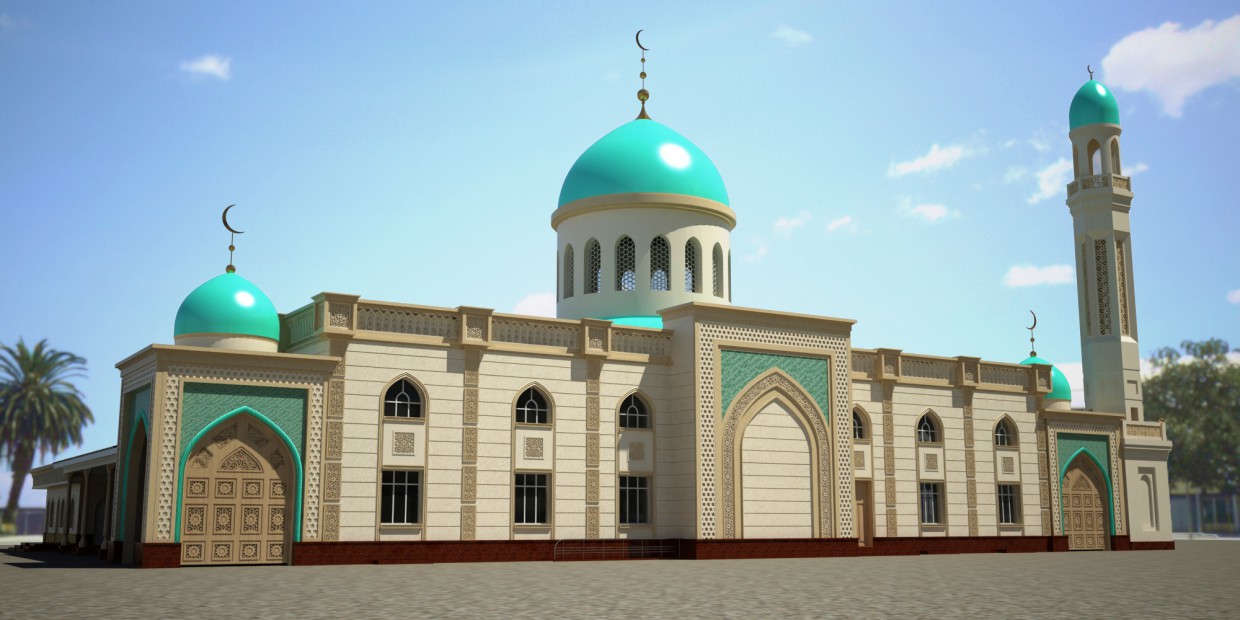 Mosquée dans 3d max vray image