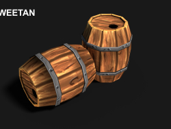 3D Barrel Model with texture