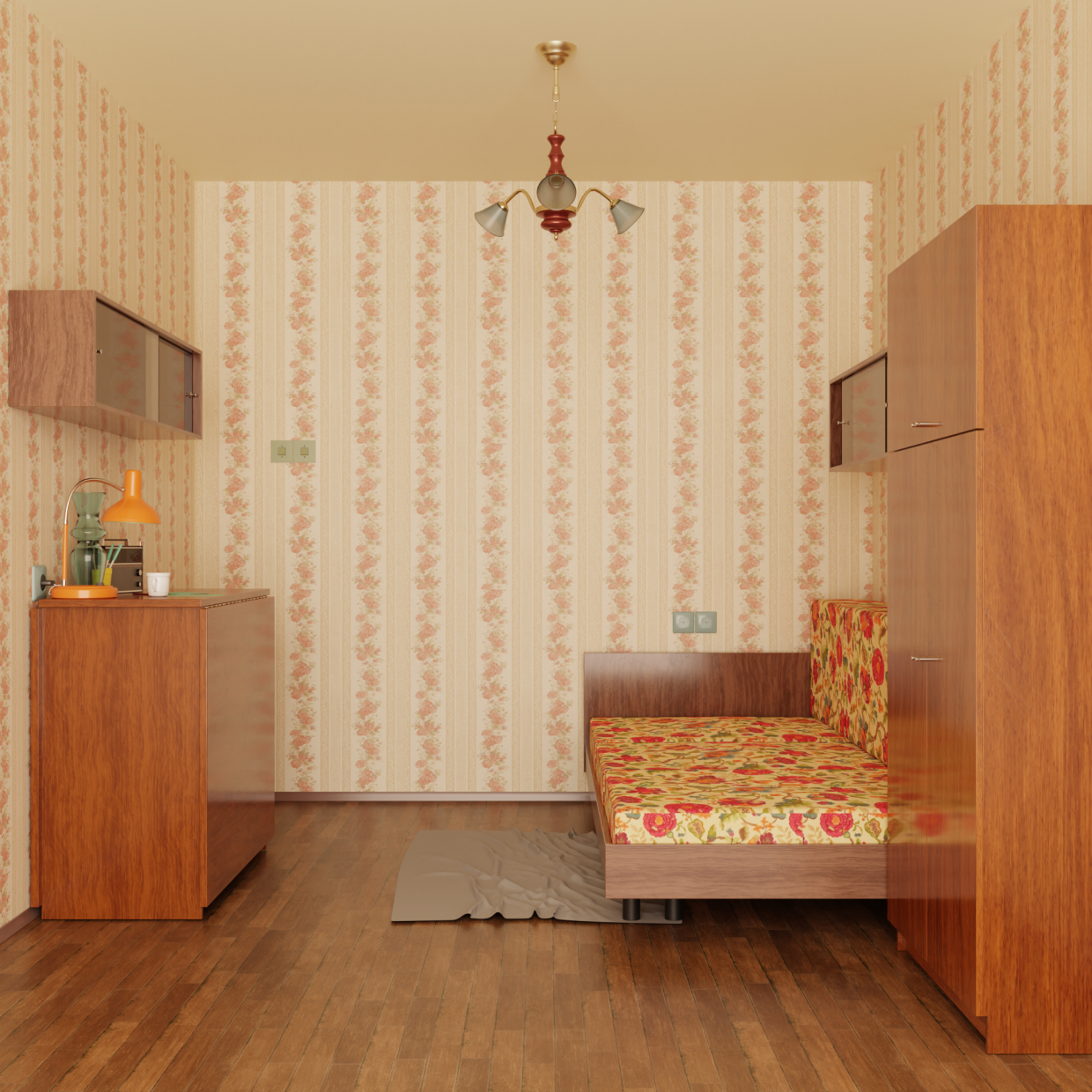 Sowjetische Wohnung in Blender cycles render Bild