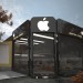 Apple Store em 3d max vray imagem