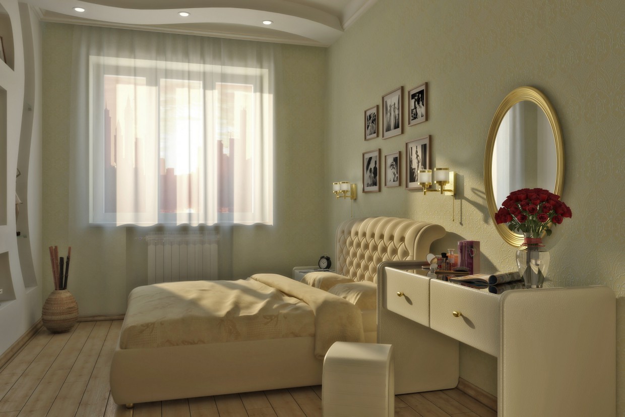 Bedroom in 3d max vray image