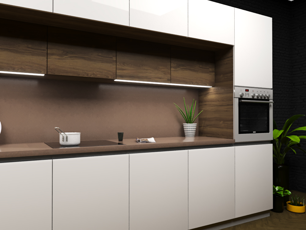 cozinha direta em 3d max corona render imagem