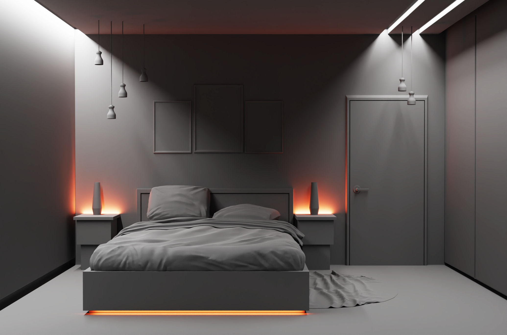 Camera da letto in Blender cycles render immagine