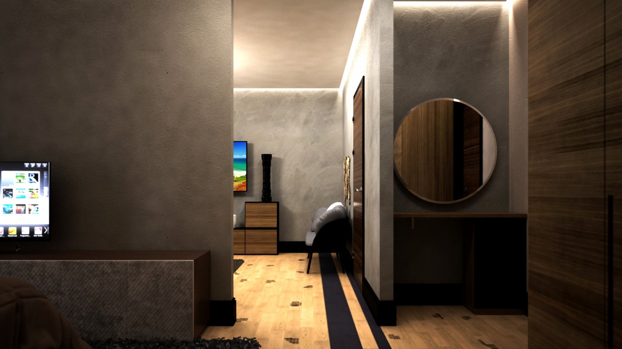 Hotel in 3d max vray Bild