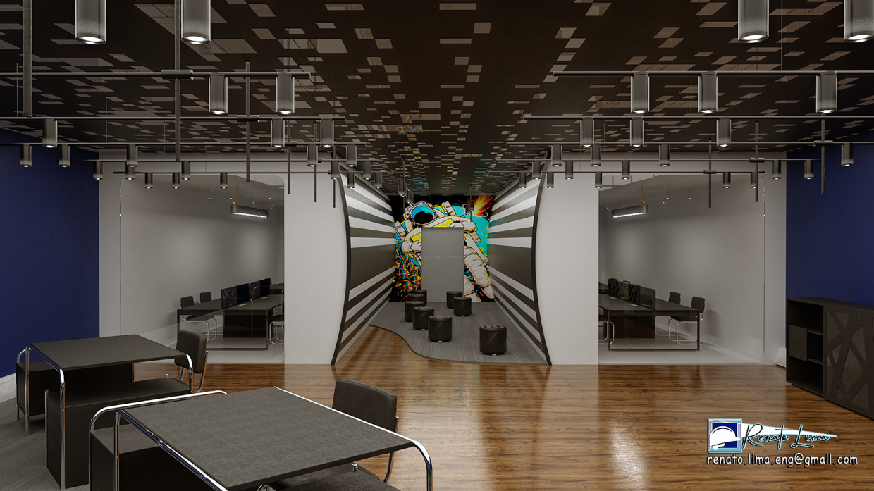 imagen de Oficina en 3d max corona render