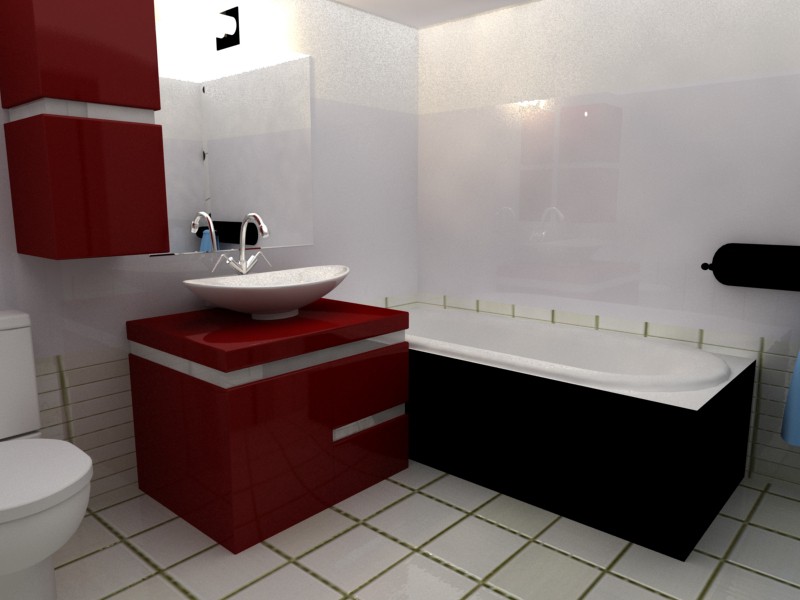 1 room apartment in 3d max vray image