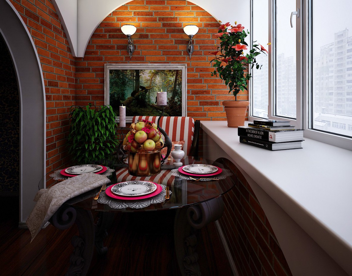 Balkon in 3d max vray 3.0 Bild