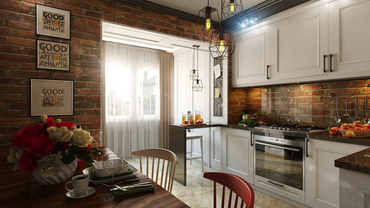 imagen de Cocina en 3d max vray