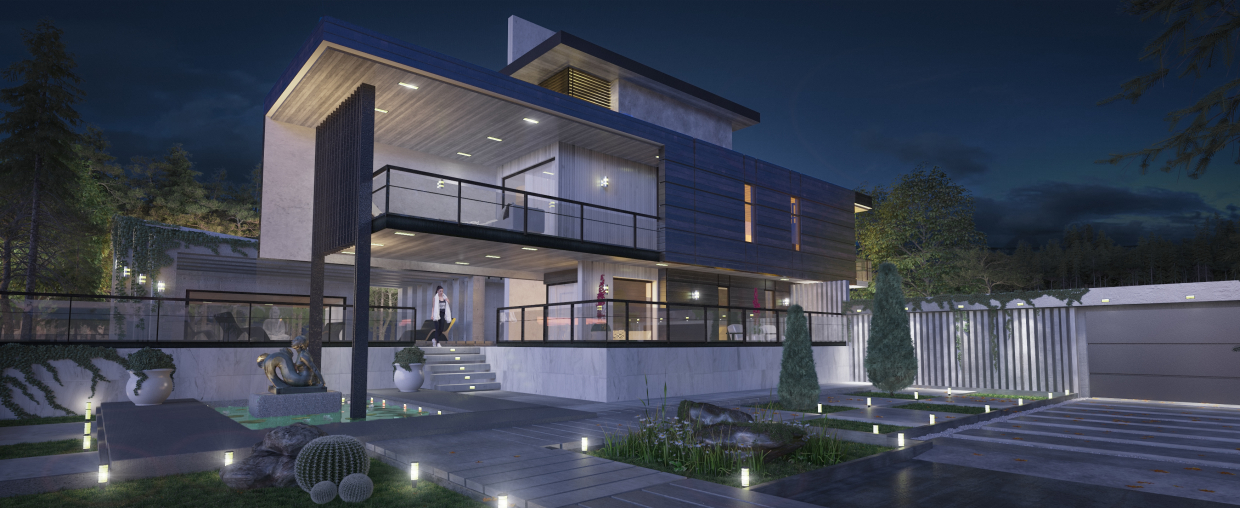 VALLÊS ÜLKE EVİ ÖNERİSİ in 3d max vray 3.0 resim