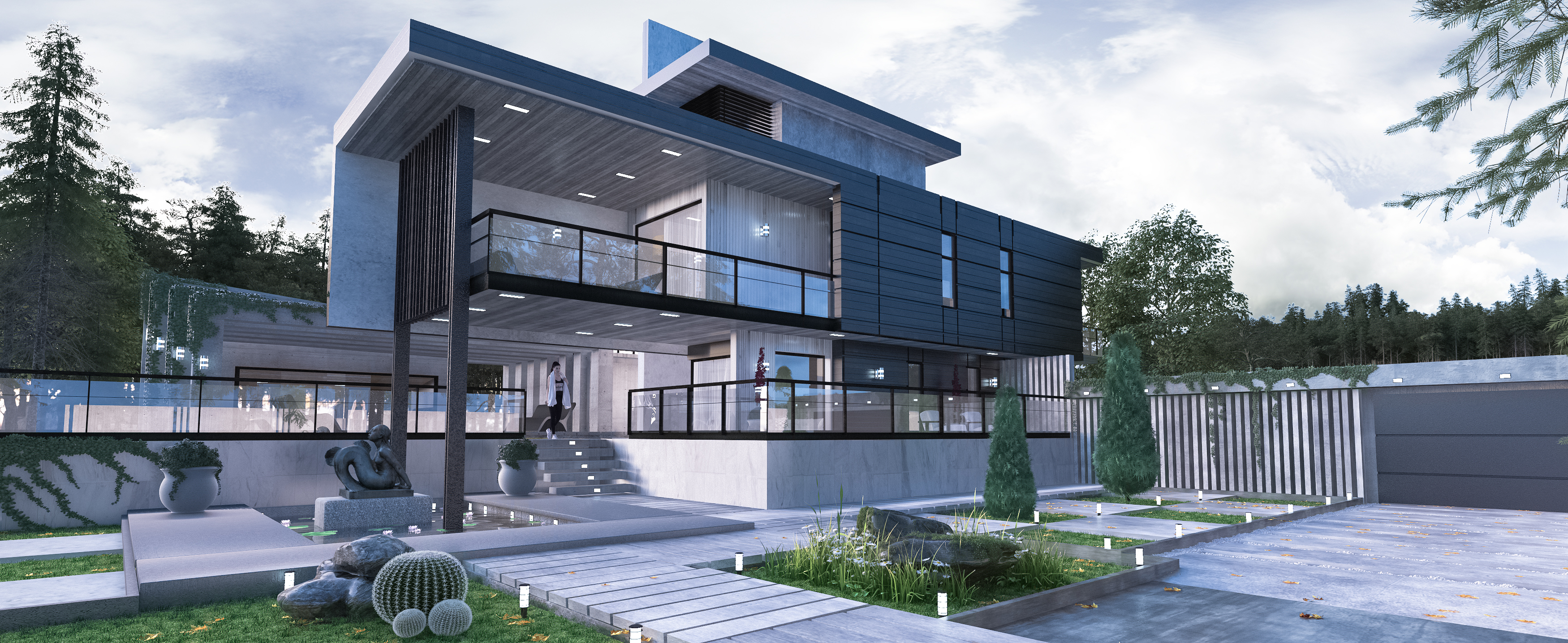 VALLÊS ÜLKE EVİ ÖNERİSİ in 3d max vray 3.0 resim