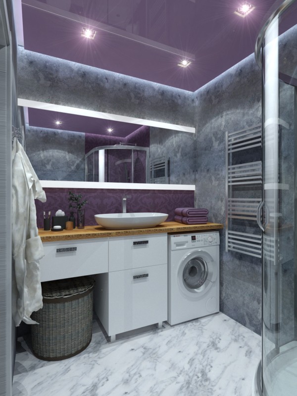 imagen de Púrpura baño Loft en 3d max vray 2.0